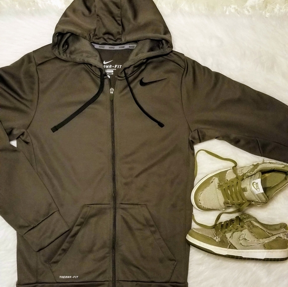 nike training swoosh hoodie in khaki nike training swoosh hoodie in khaki